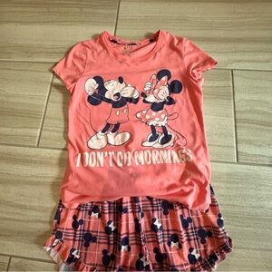 Disney Mickey and Minnie Pajama Set Size Medium